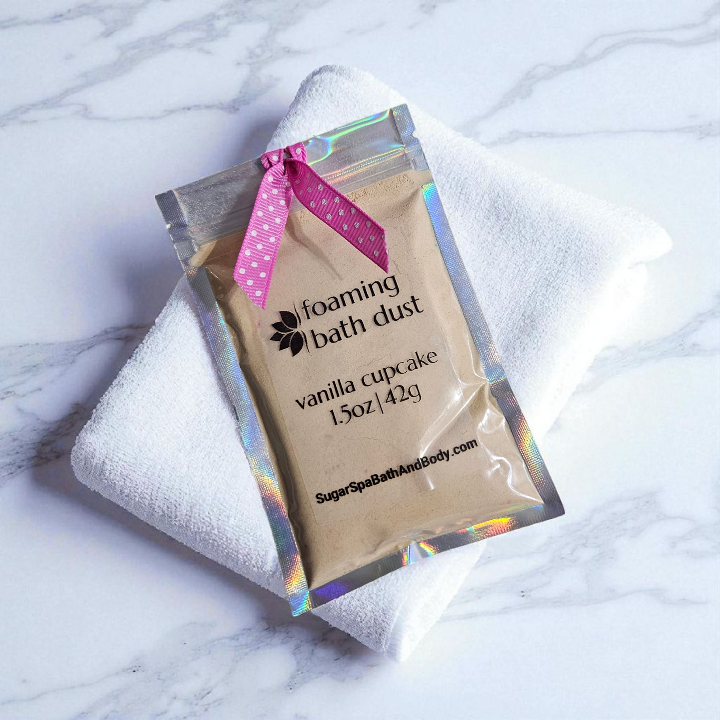 Vanilla Cupcake Foaming Bath Dust