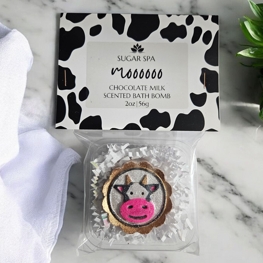Mooo, Chocolate Milk Scented Bath Bomb