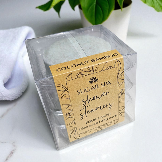 Coconut Bamboo Shower Steamers (4 pack)