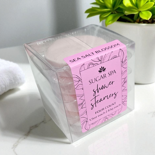 Sea Salt Blossom Shower Steamers (4 pack)