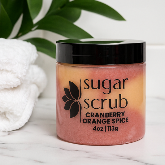 Cranberry Orange Spice Sugar Scrub